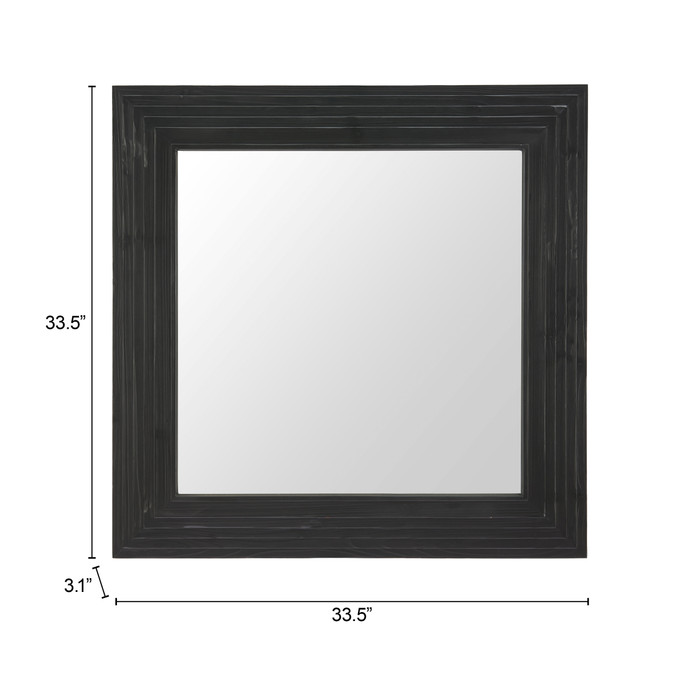 Zuo Modern Kare Mirror Black