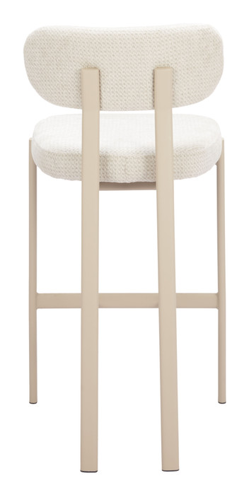 Zuo Modern Aurea Barstool (Set of 2) Light Gray