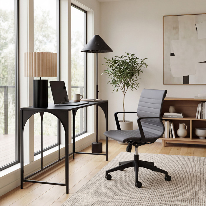 Zuo Modern Stacy Office Chair Dark Gray