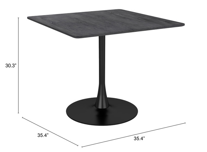 Zuo Modern Molly Dining Table Black