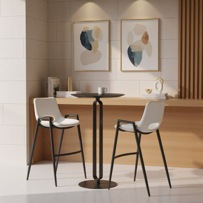 Zuo Modern Desi Barstool (Set of 2) White