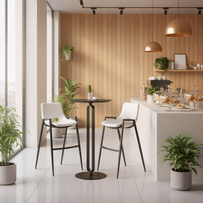 Zuo Modern Desi Barstool (Set of 2) White