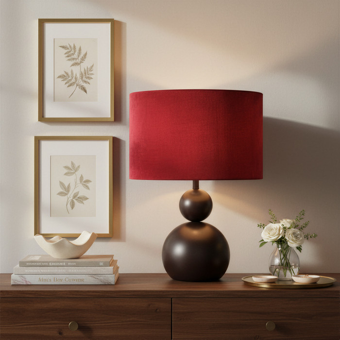 Zuo Modern Shobu Table Lamp Red