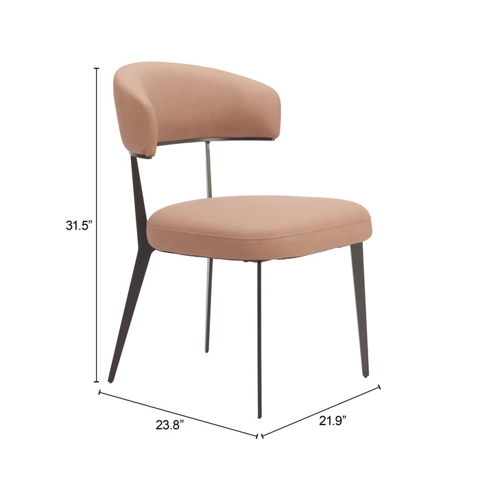 Zuo Modern Loom Dining Chair (Set of 2) Tan