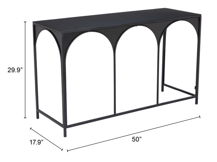 Zuo Modern Loriet Console Table Black