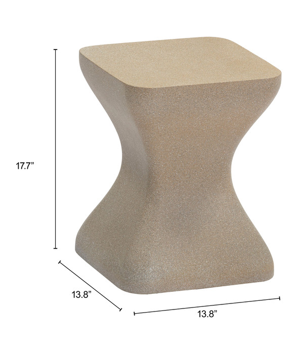 Zuo Modern Mura Side Table Taupe