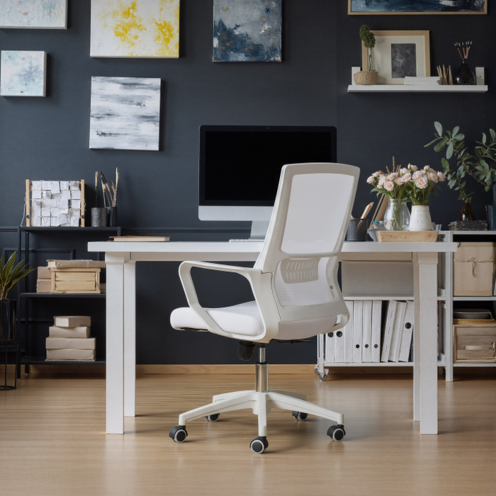 Zuo Modern Jett Low Back Office Chair White