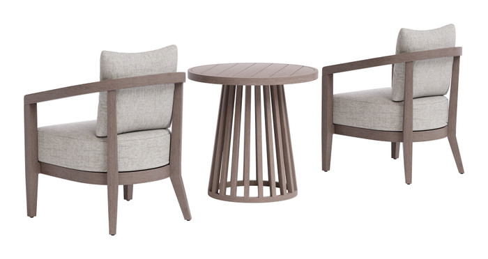 Zuo Modern Viola Patio Seating Set Brown