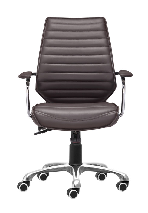 Zuo Modern Enterprise Low Back Office Chair Espresso
