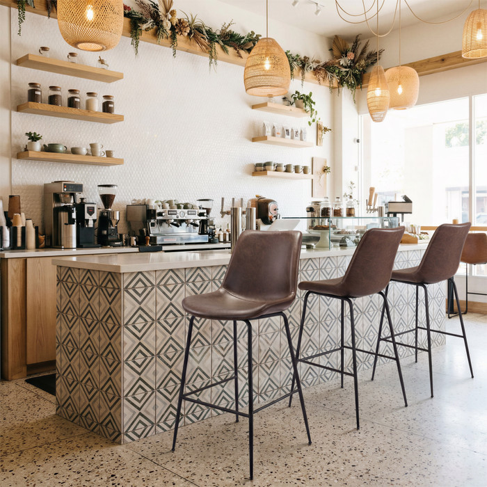 Zuo Modern Byron Barstool Brown