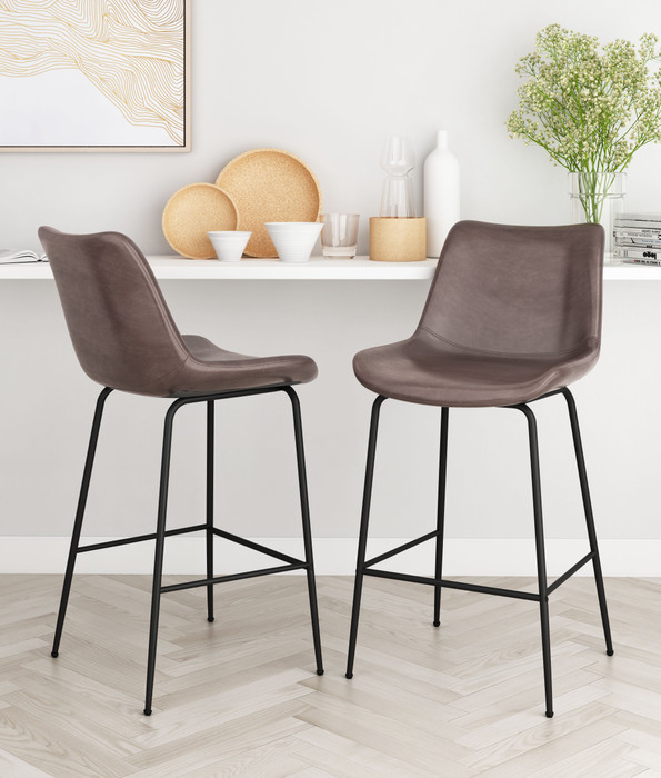 Zuo Modern Byron Counter Stool Brown
