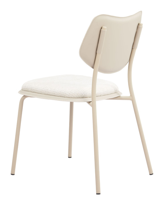 Zuo Modern Zeal Dining Chair (Set of 4) Light Gray & Beige