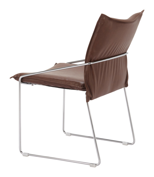 Zuo Modern Pola Dining Chair - Brown, Set of 2