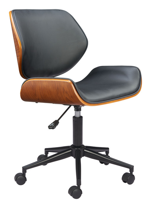 Zuo Modern Flex Low Back Office Chair Black