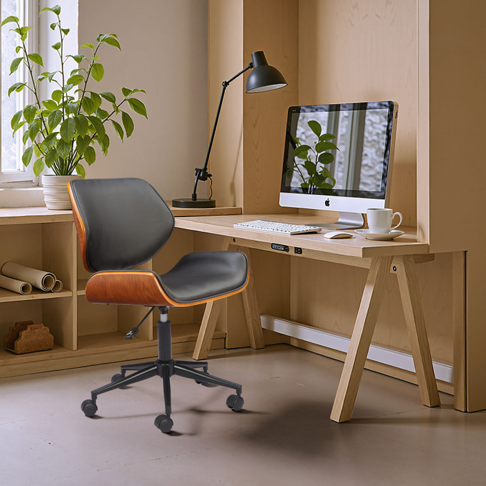 Zuo Modern Flex Low Back Office Chair Black