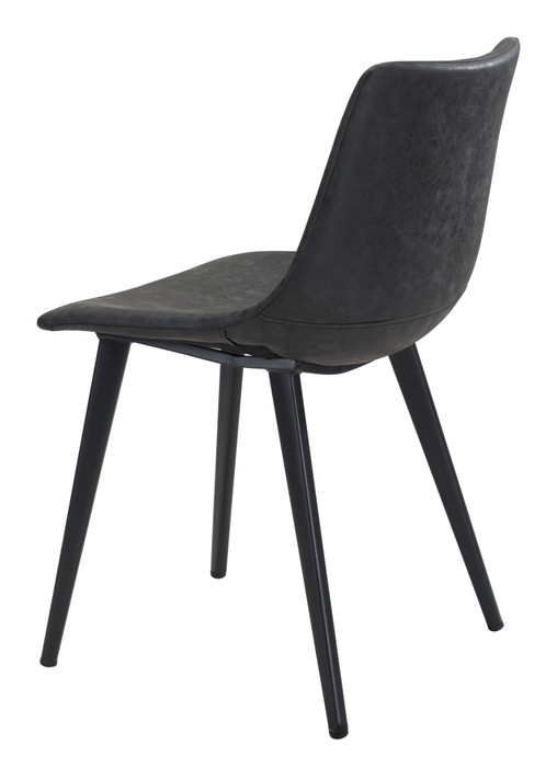 Zuo Modern Daniel Dining Chair - Vintage Black, Set of 2