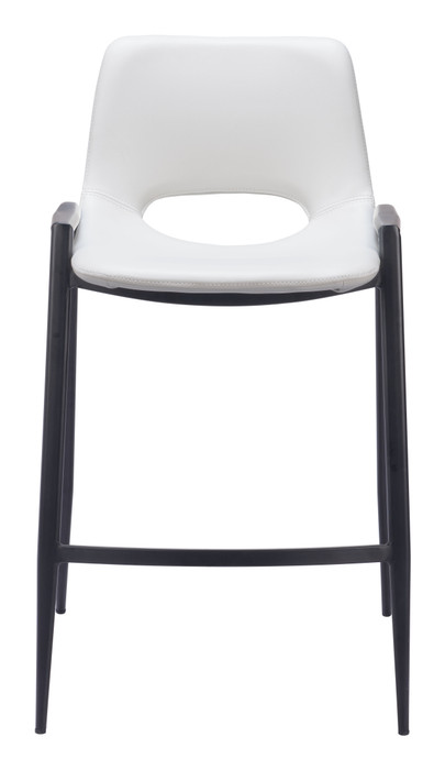 Zuo Modern Desi Counter Stool - White, Set of 2