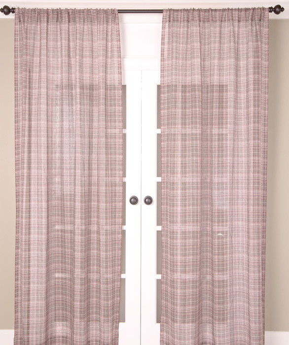 Annette Linen Sheer Curtain in Multi Grey by Ellora Casa by India's Heritage