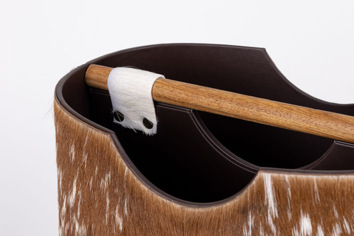 Go Home Ltd - Pecos Hide Magazine Rack