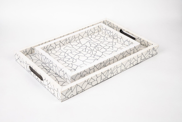 Go Home Ltd - Pearl Trays Set of 2