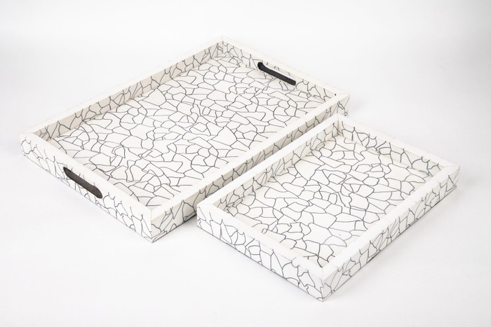 Go Home Ltd - Pearl Trays Set of 2