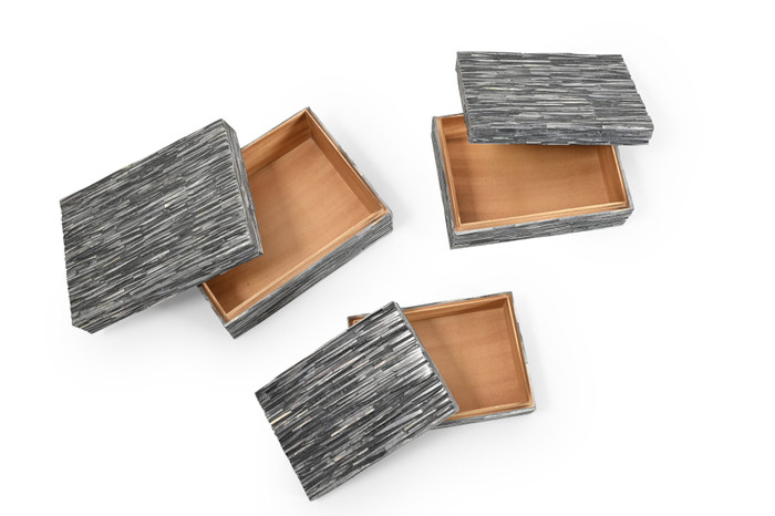 Go Home Ltd - Mira Grey Box Set of 3