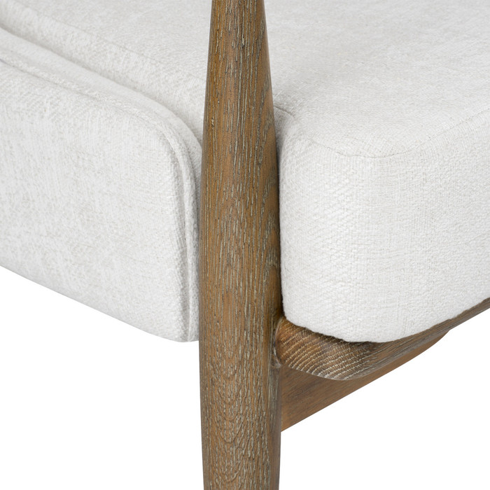 Villa & House - Bastian Lounge Chair, Driftwood and Frosted Alabaster