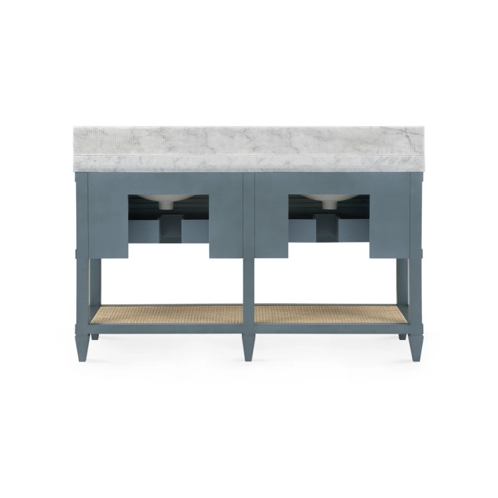 Villa & House - Sienna 2-Drawer Table - Base Only, Foggy Horizon