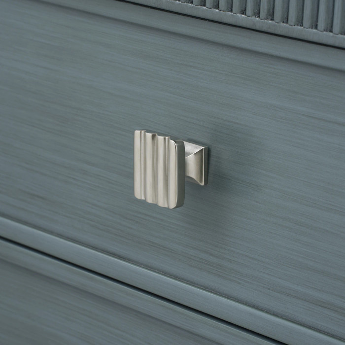 Villa & House - Sienna 2-Drawer Table with 60" Marble Vanity Top, Foggy Horizon