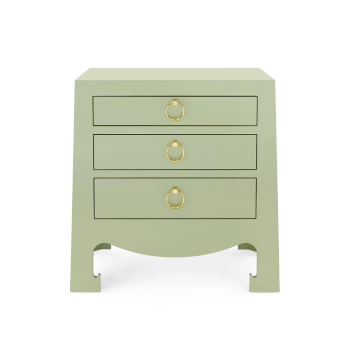 Villa & House - Jacqui 3-Drawer Side Table, Heritage Spring Green