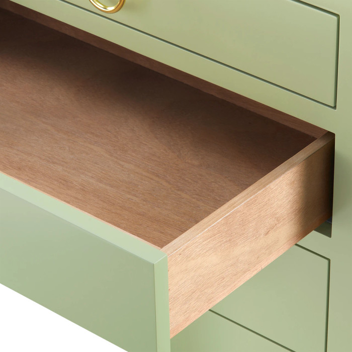 Villa & House - Jacqui 3-Drawer Side Table, Heritage Spring Green