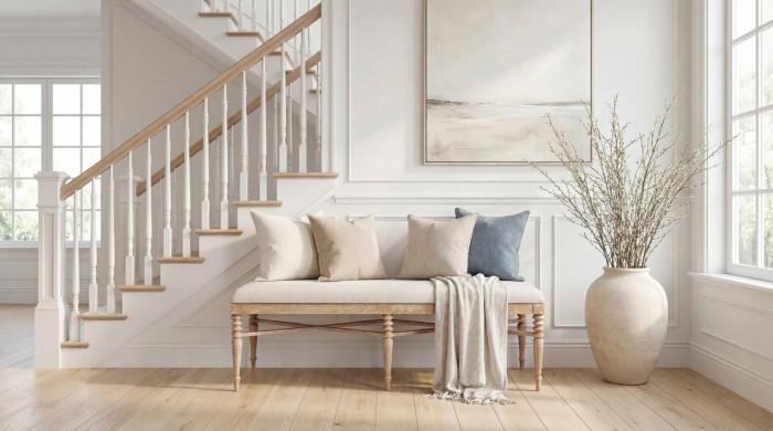 Villa & House - Lawrence Bench, Almond
