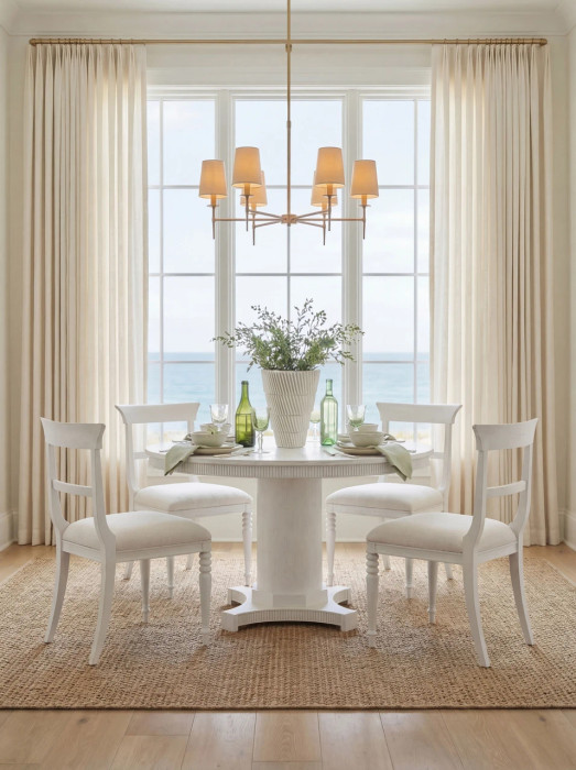 Villa & House - Lawrence Side Chair, Glazed Whisper White