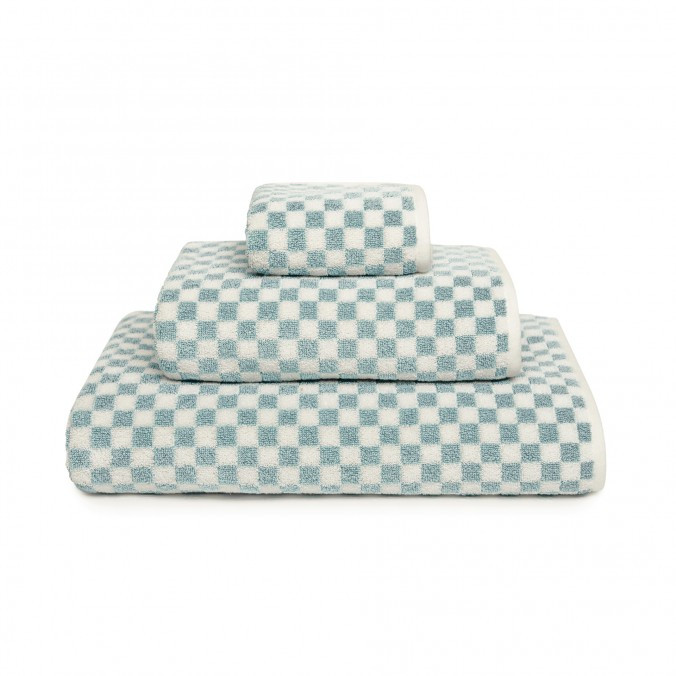 Estoril Towels SEA MIST/SNOW 10002 by Graccioza