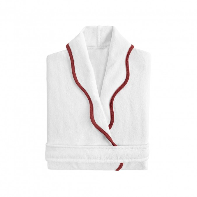 Portobello Scalloped Bath Robe CHERRY 15028 by Graccioza