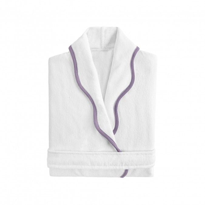 Portobello Scalloped Bath Robe LAVANDER 15013 by Graccioza