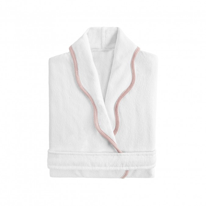 Portobello Scalloped Bath Robe PEARL 15003 by Graccioza