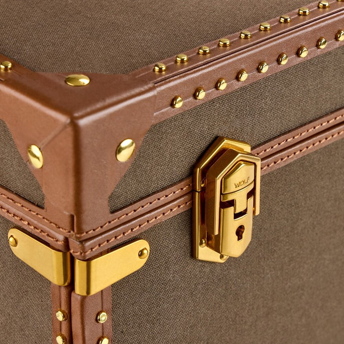 WOLF - Ida Extra Large Jewelry Trunk in Khaki