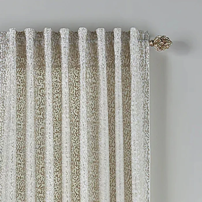 Cloud9 Design Aria White and Gold Sheer Panel