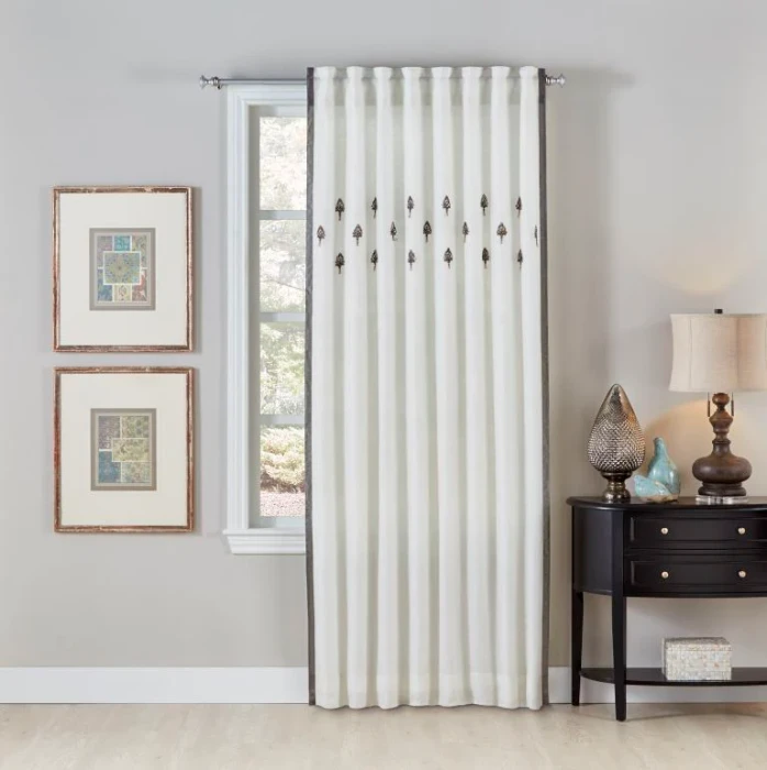 Cloud9 Design Jeweled Ivory Linen Panel