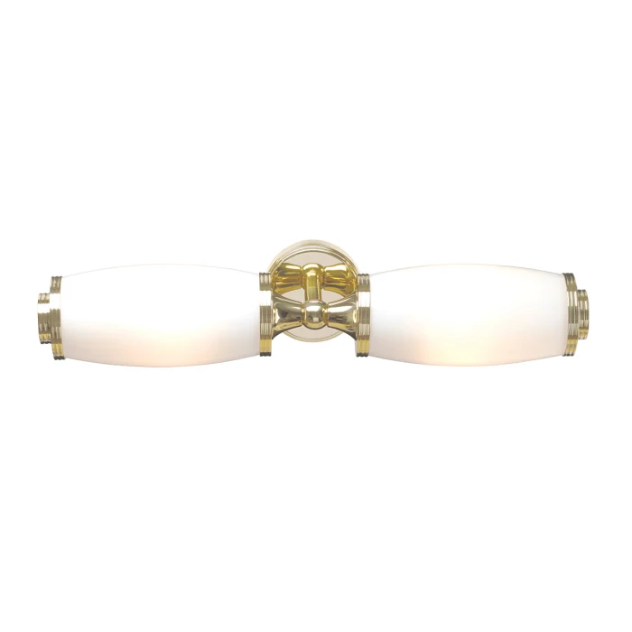 Lucas + McKearn Eliot 2 Light Bath Light in Polished Brass