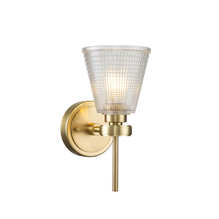 Lucas + McKearn Gunnislake 1 Light Bath Light in Brushed Brass