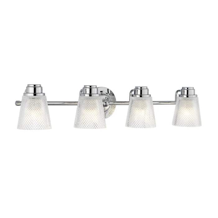 Lucas + McKearn Hudson 4 Light Bath Light in Polished Chrome