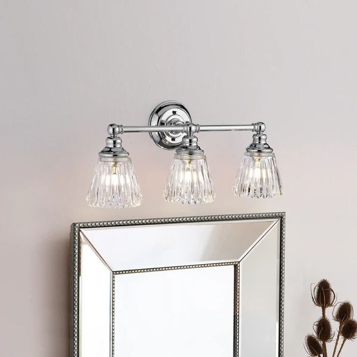 Lucas + McKearn Keynes 3 Light Bath Light in Polished Chrome
