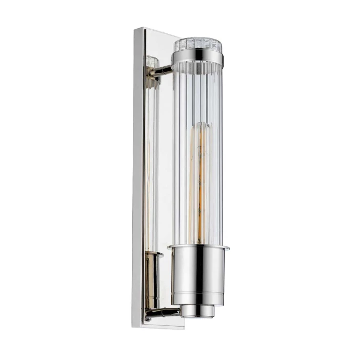 Lucas + McKearn Wellington 1 Light Bath Light in Polished Chrome 