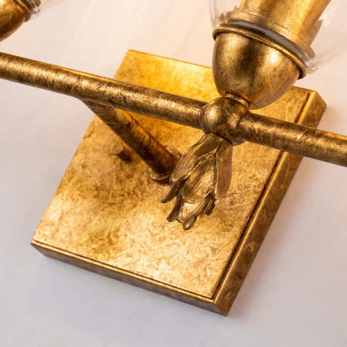 Lucas + McKearn Felice 4 Light Bath Bar in Gold