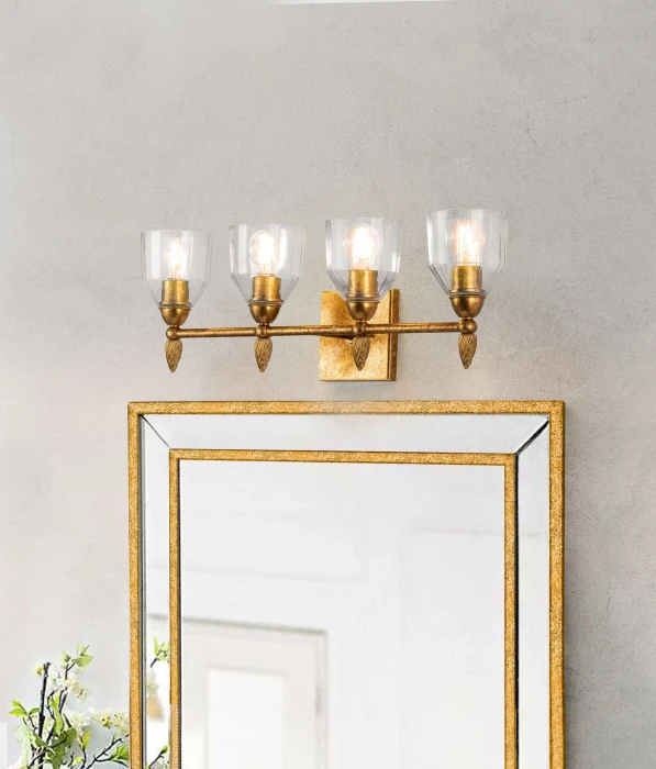  Lucas + McKearn Felice 4 Lt Bath Bar in Gold