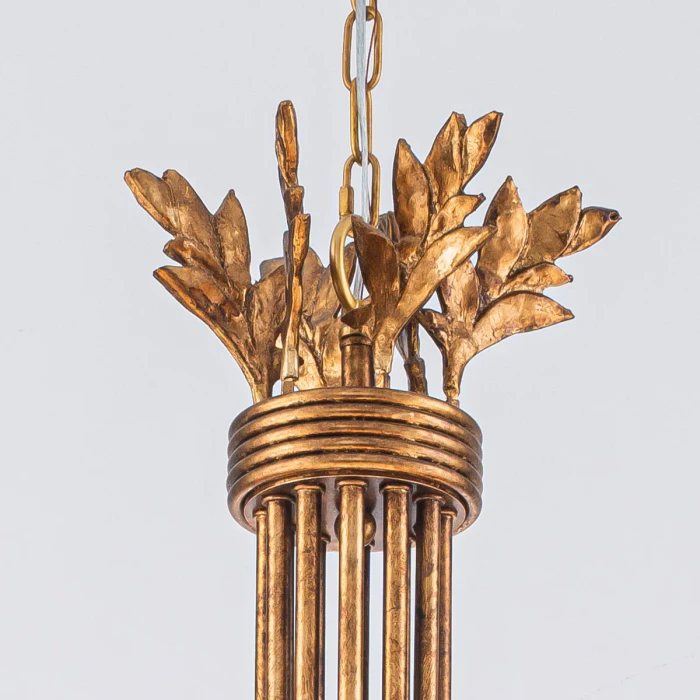 Lucas + McKearn Sweet Olive 12 Light Chandelier in Hand-Finished Gilded Gold