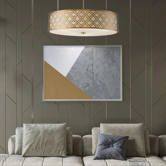 Lucas + McKearn Arabella Extra Large Pendant in Hand-Finished Gold