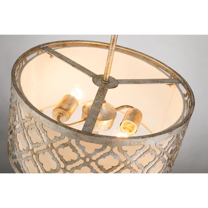 Lucas + McKearn Arabella Medium Pendant in Antique Silver 